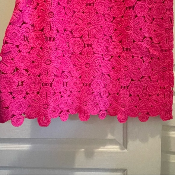 Lilly Pulitzer Marquette Crochet Shift Dress Size M - Picture 13 of 15